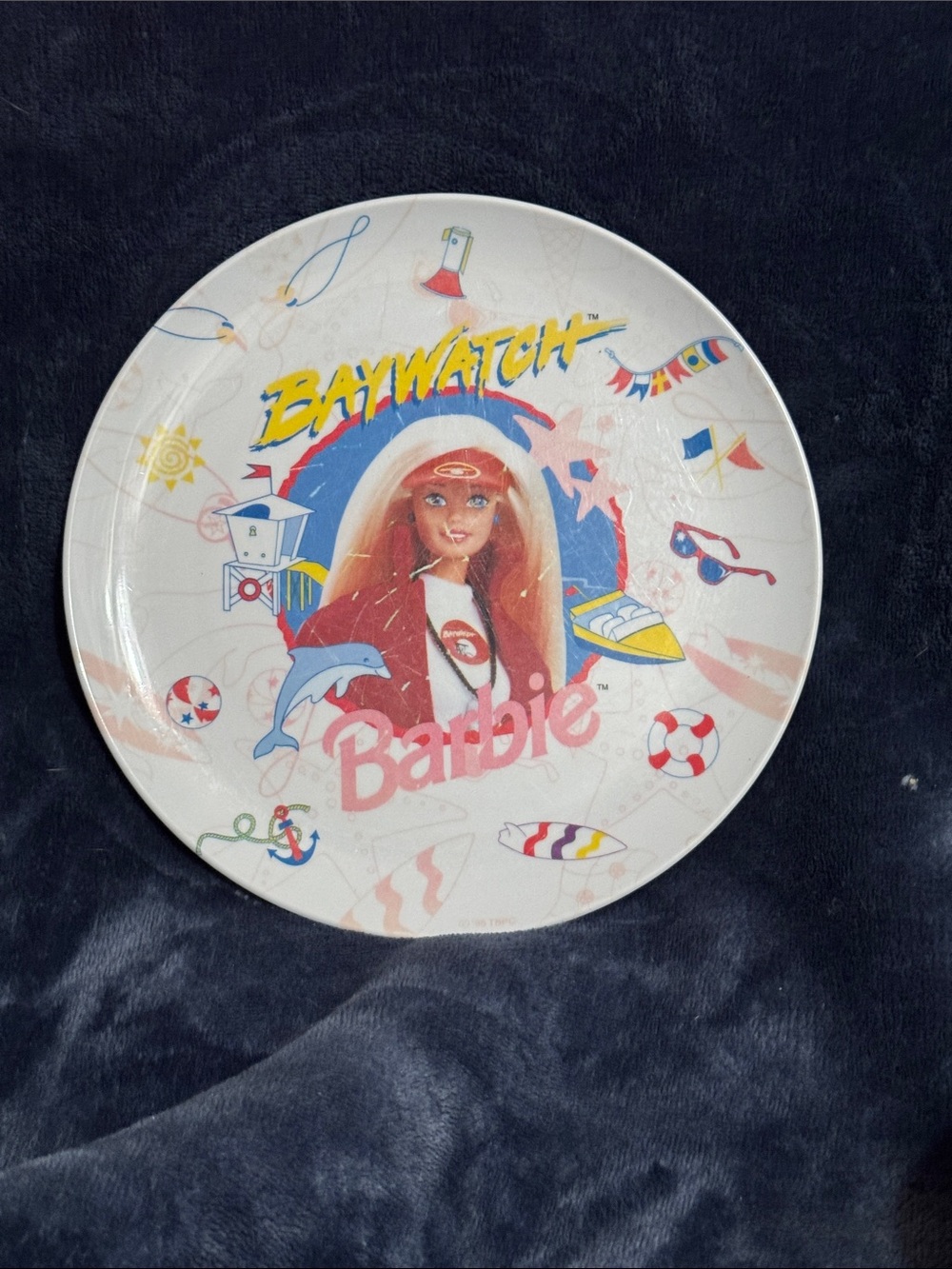 Vintage 1994 Baywatch plate